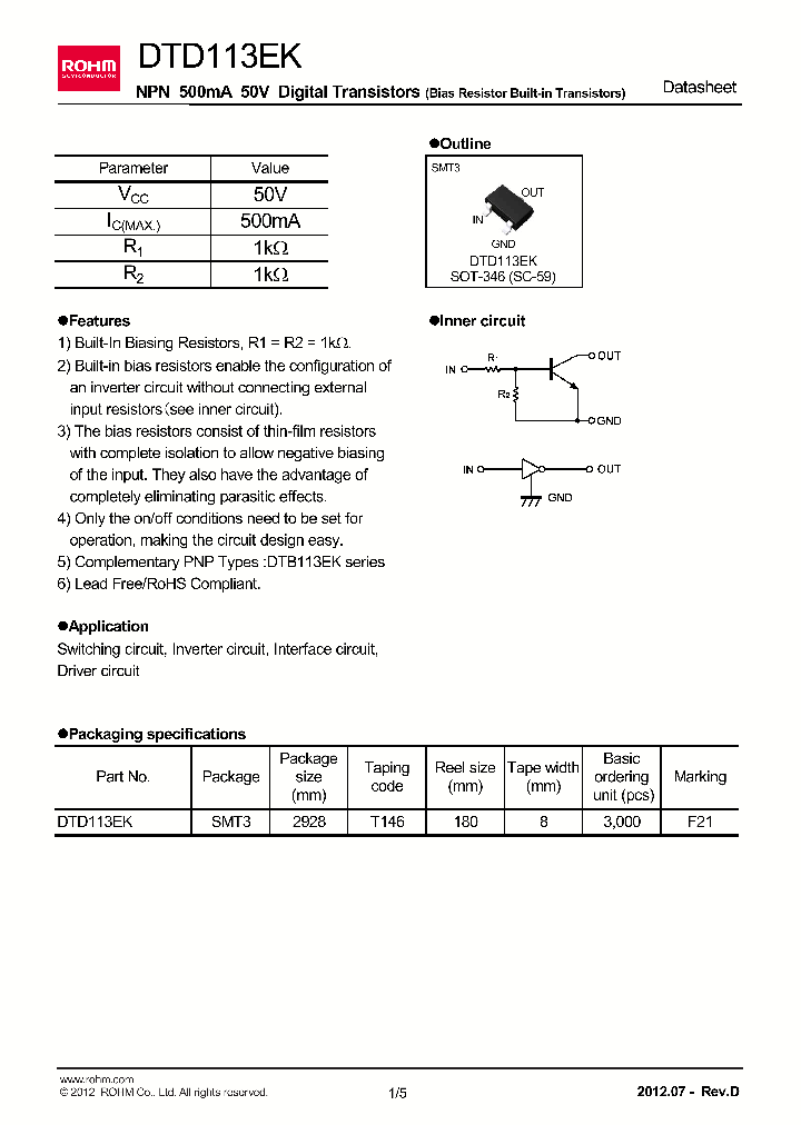 DTD113EKT146_6980577.PDF Datasheet