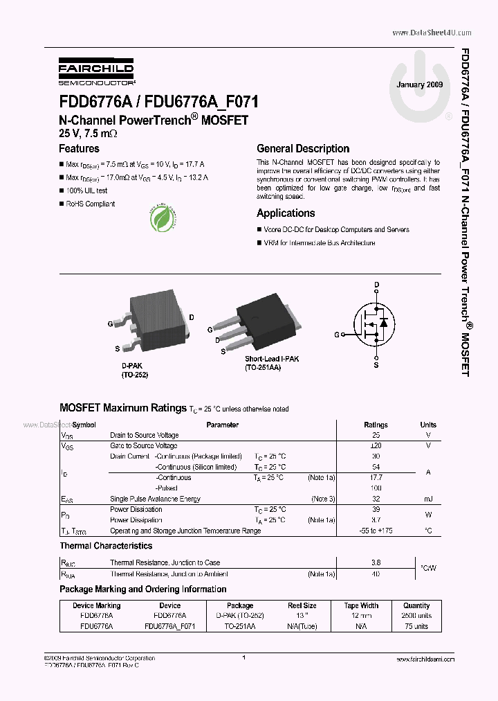 FDU6776A_6980962.PDF Datasheet