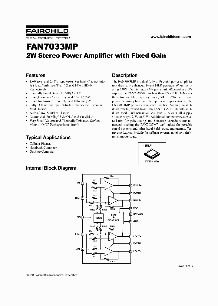 FAN7033MP_6982809.PDF Datasheet