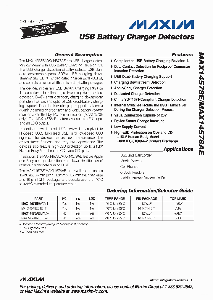 MAX14578AE_6983674.PDF Datasheet