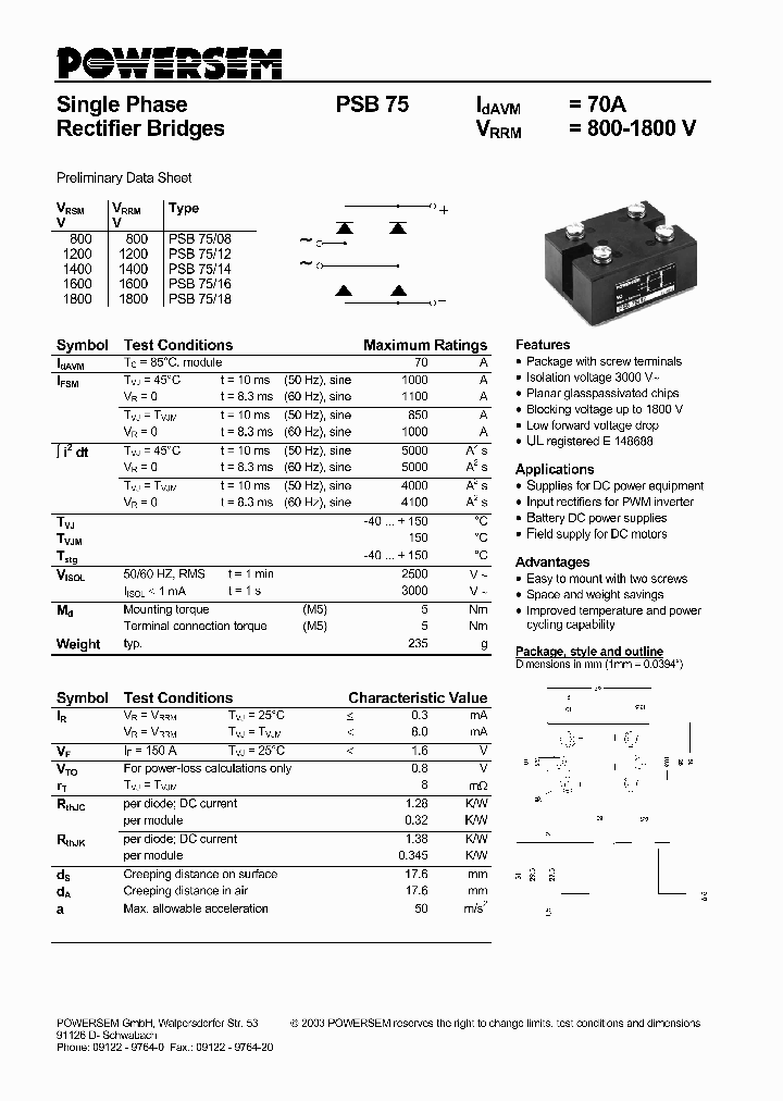 PSB75_6988120.PDF Datasheet