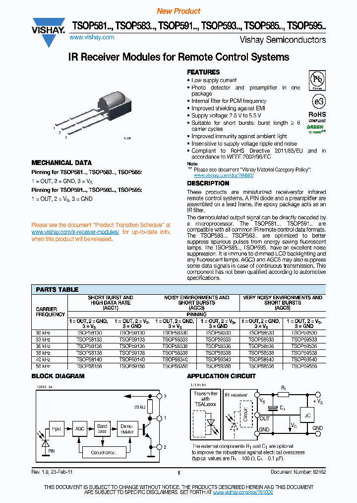 TSOP58333_6989684.PDF Datasheet