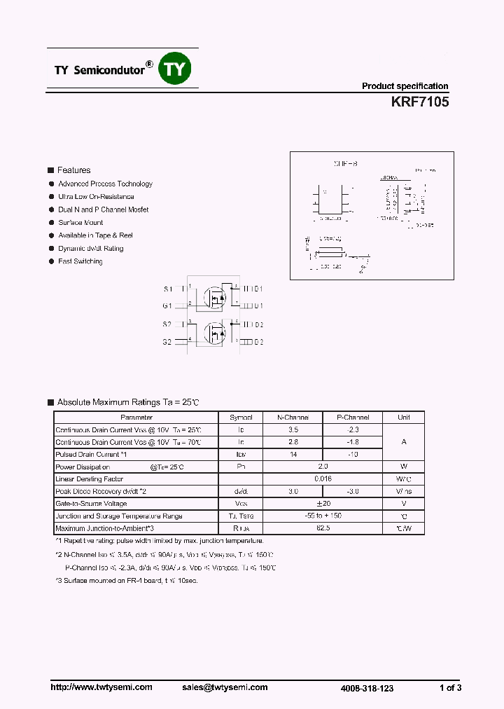 KRF7105_6993729.PDF Datasheet