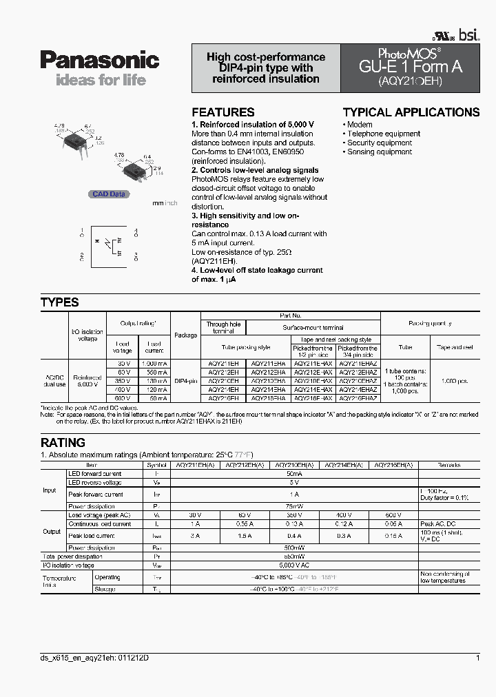 AQY211EH_6994341.PDF Datasheet