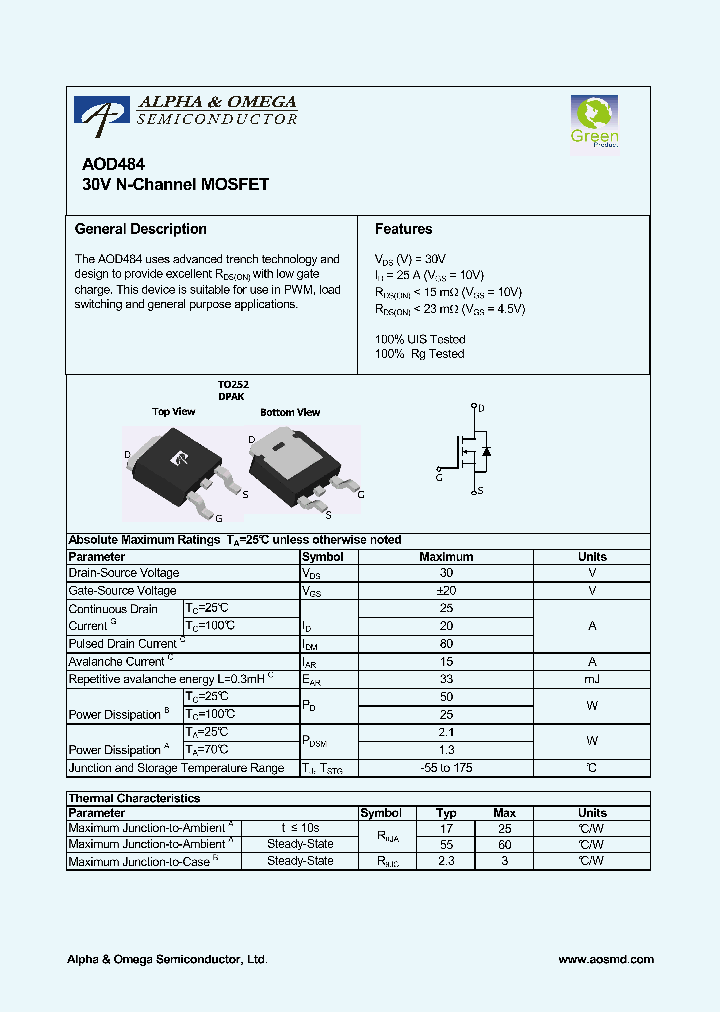AOD484_7002038.PDF Datasheet