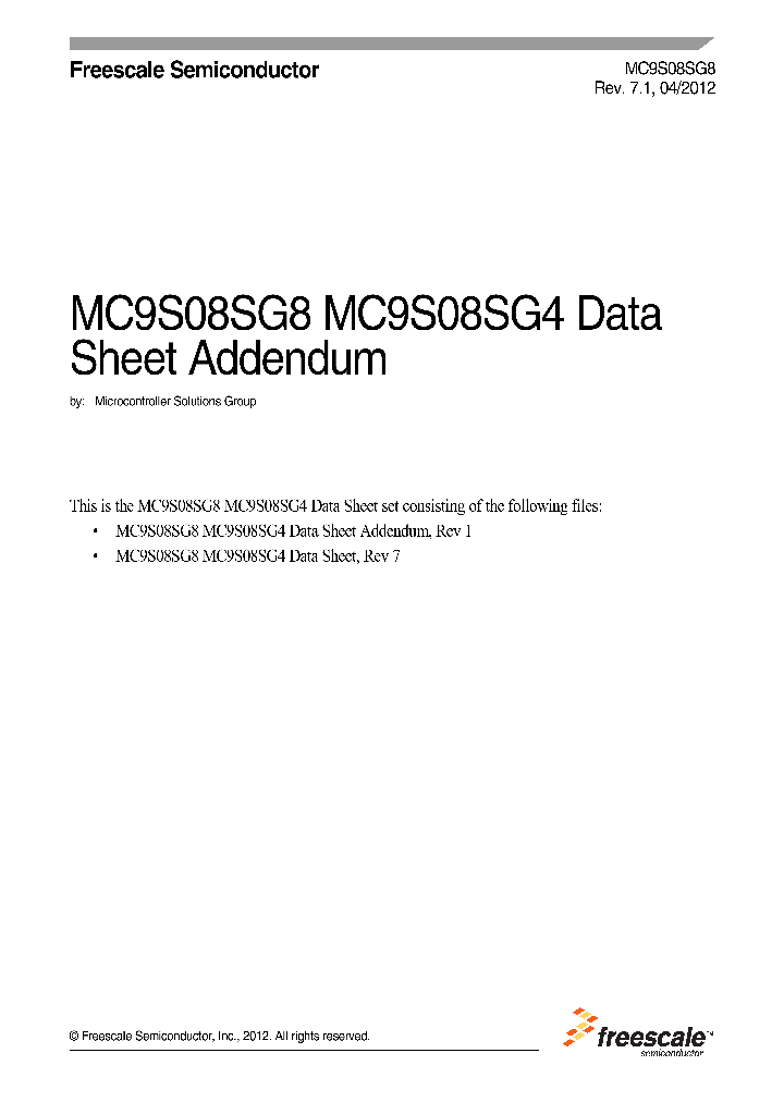 S9S08SG8E2CTJR_7004683.PDF Datasheet