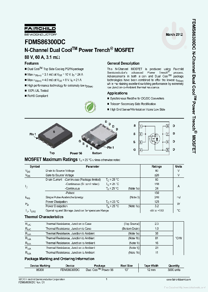 FDMS86300DC_7008835.PDF Datasheet
