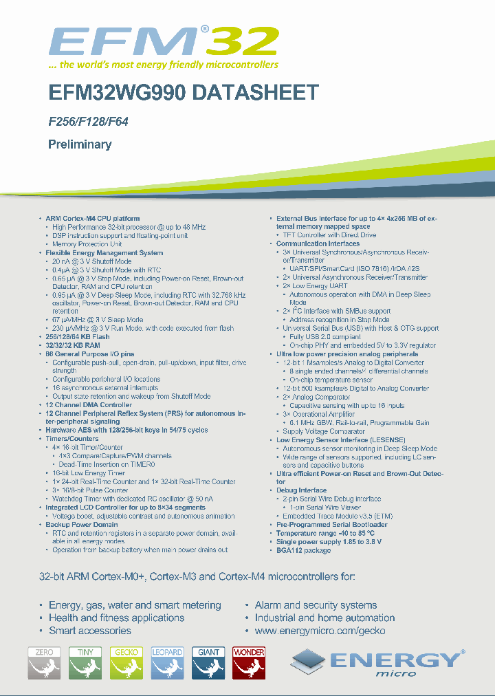 EFM32WG990_7015193.PDF Datasheet