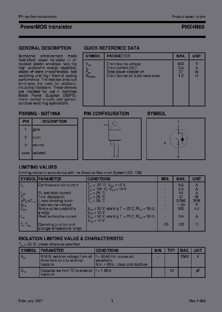 PHX4N60_7015115.PDF Datasheet
