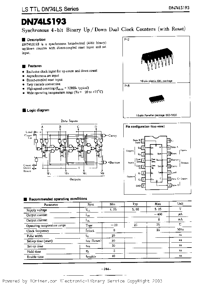 DN74LS193S_7025523.PDF Datasheet