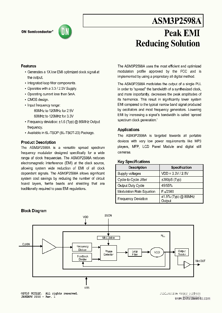 ASM3P2598A_7033100.PDF Datasheet