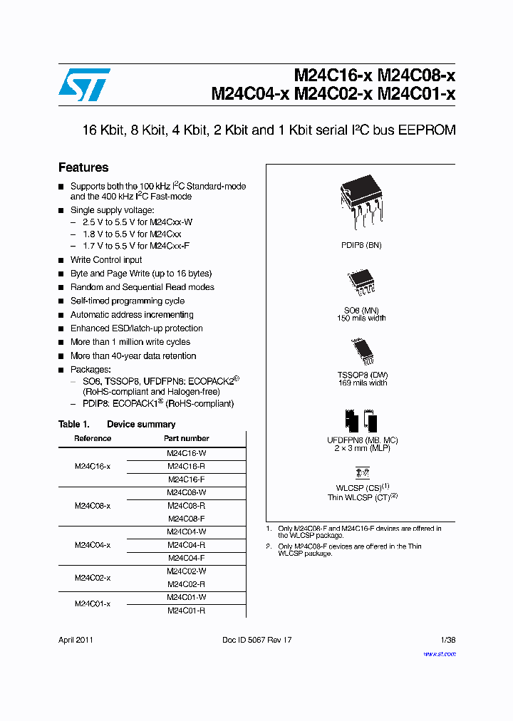 M24C02-WMN6P_7037313.PDF Datasheet