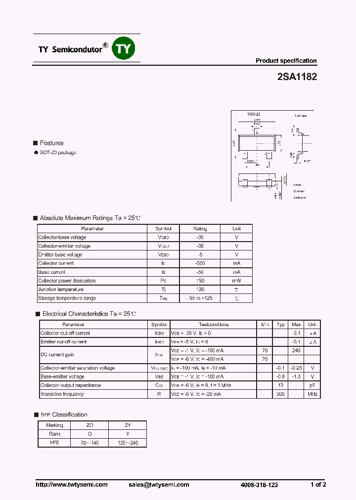 2SA1182_7036962.PDF Datasheet