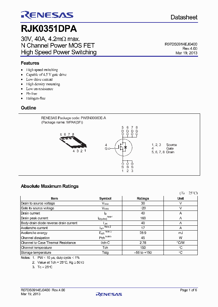RJK0351DPA13_7038453.PDF Datasheet