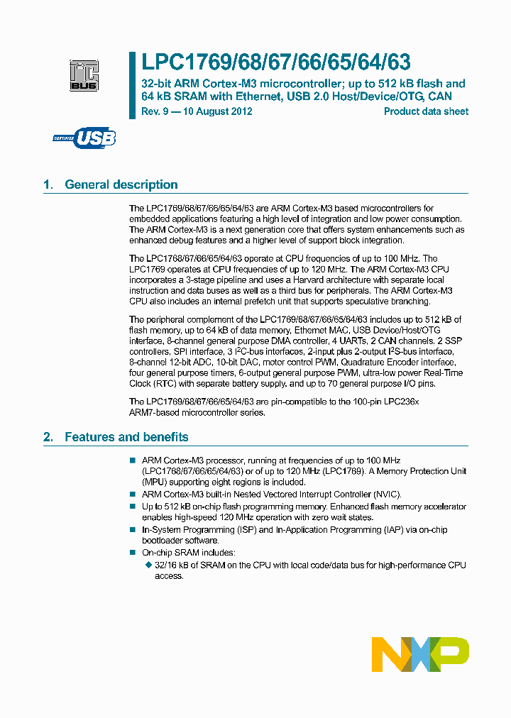 LPC1768FET100_7043924.PDF Datasheet