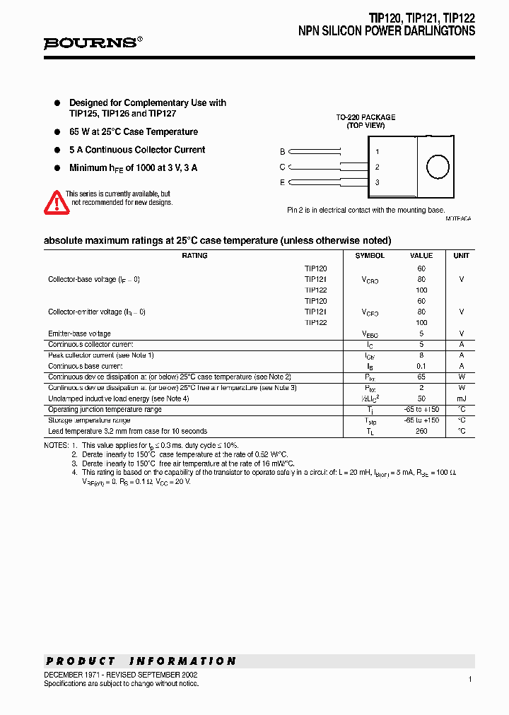 TIP122_7066853.PDF Datasheet