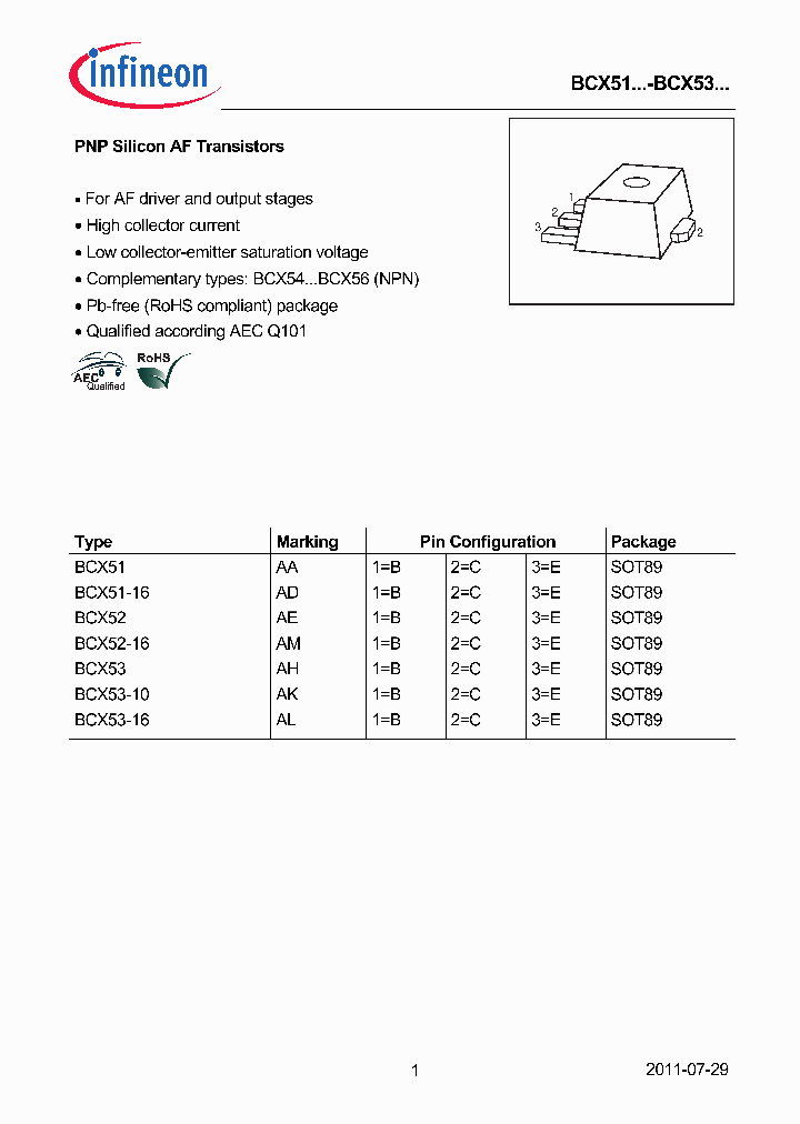 BCX52-16-E6327_7068773.PDF Datasheet