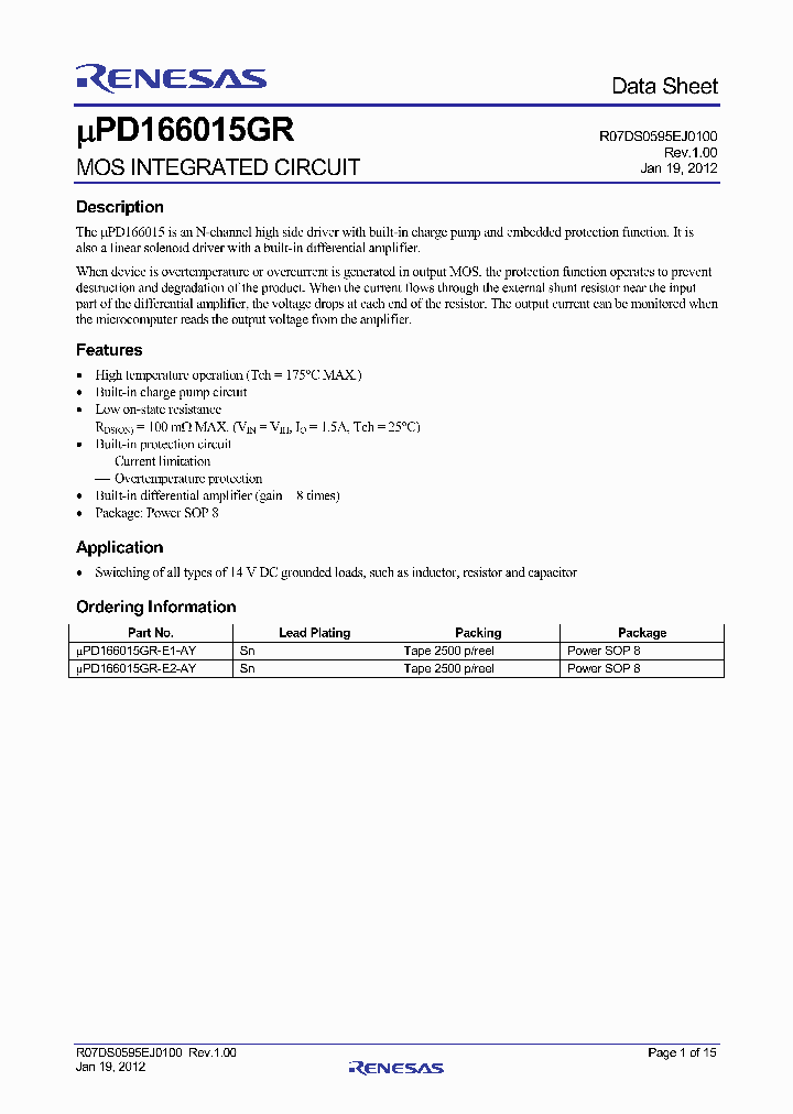 UPD166015GR-E1-AY_7085748.PDF Datasheet