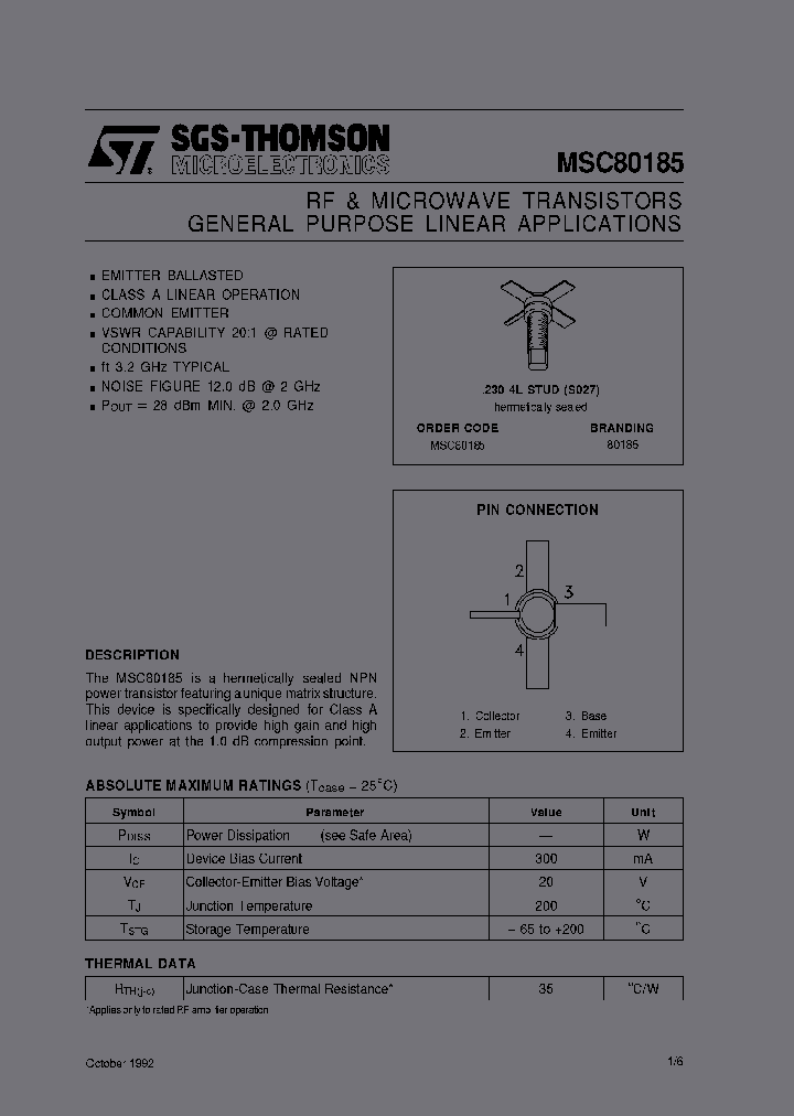 MSC80185_7067257.PDF Datasheet