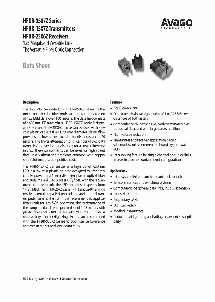 HFBR-0507Z_7088862.PDF Datasheet