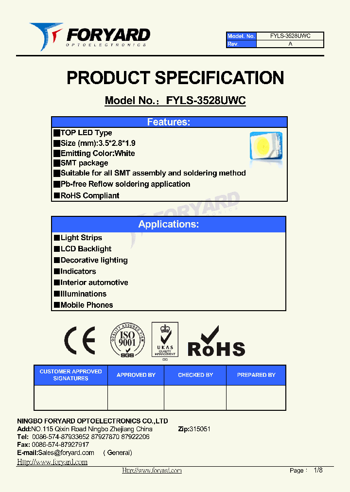 FYLS-3528UWC12_7090298.PDF Datasheet