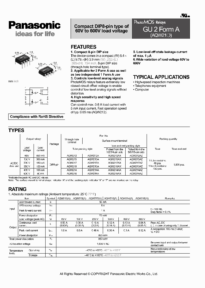 AQW215_7076430.PDF Datasheet