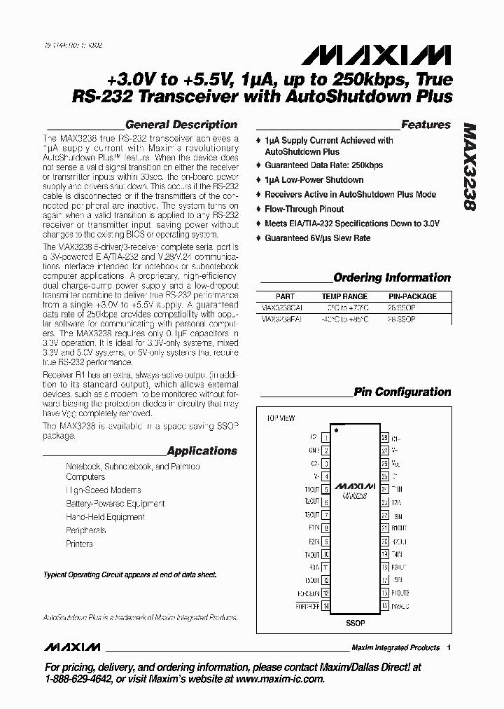 MAX3238CAI-T_7095111.PDF Datasheet
