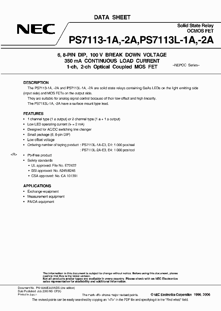 PS7113-2A-A_7065221.PDF Datasheet