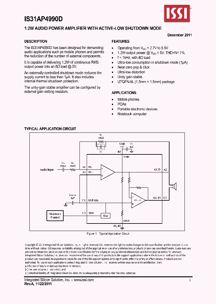 IS31AP4990D_7095125.PDF Datasheet