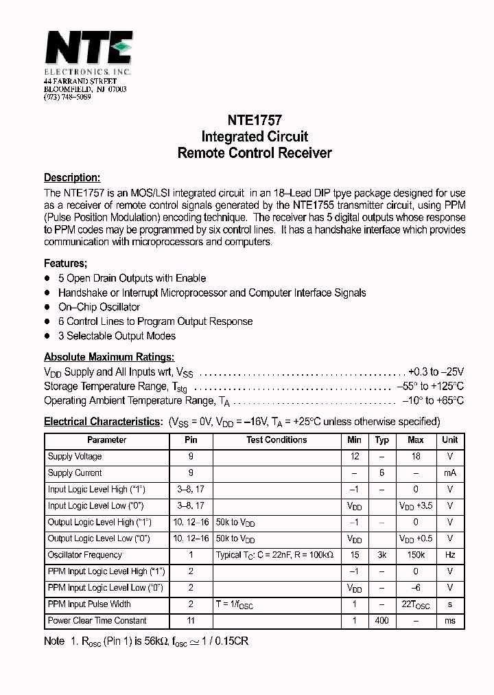 NTE1757_7086155.PDF Datasheet