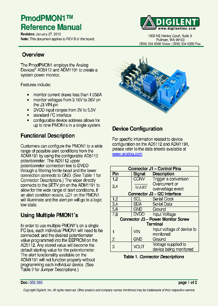 PMODPMON1_7098558.PDF Datasheet