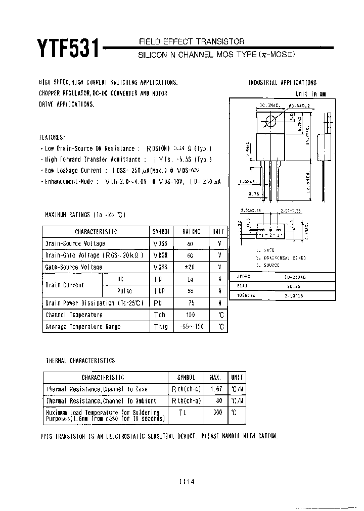 YTF531_7100891.PDF Datasheet