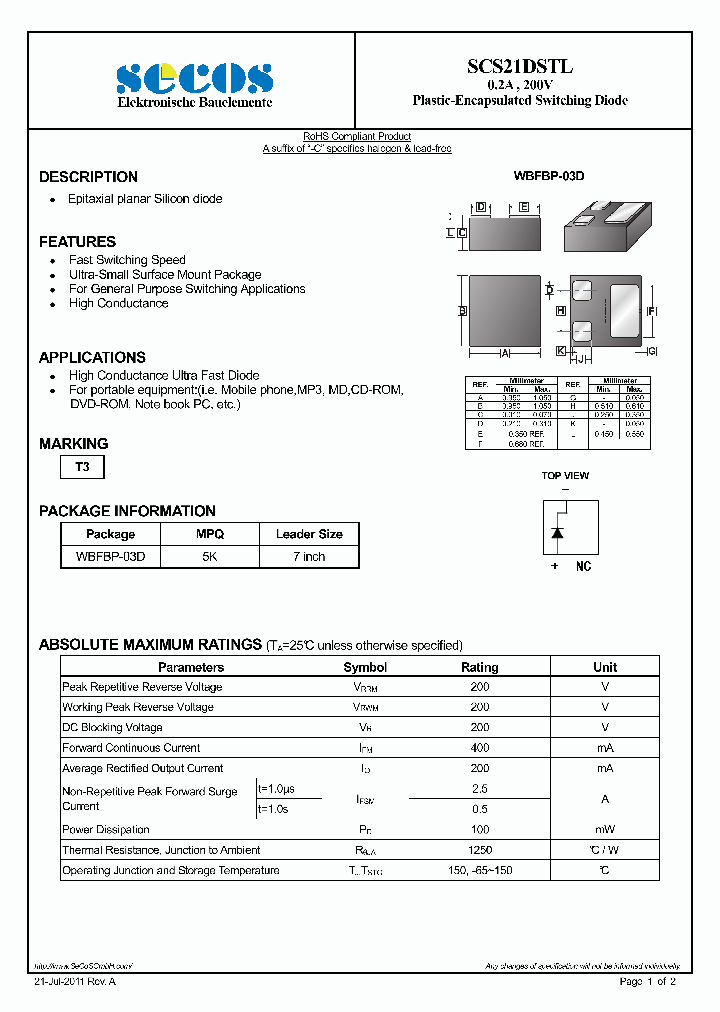 SCS21DSTL_7110867.PDF Datasheet