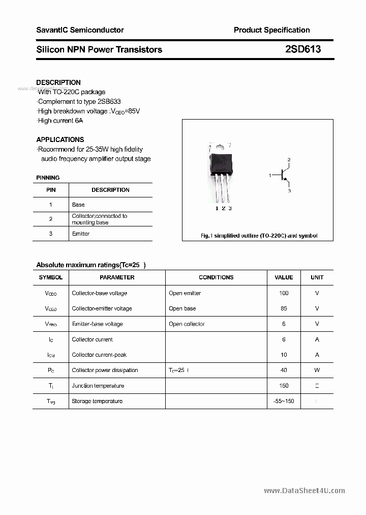 2SD613_7123080.PDF Datasheet