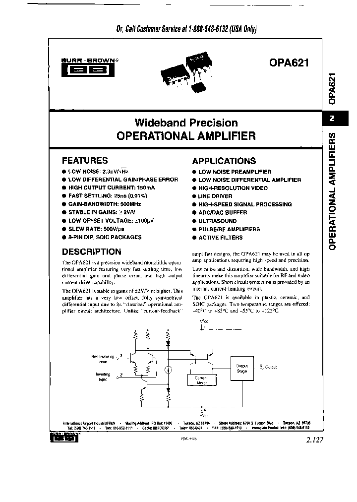 OPA621KG_7125597.PDF Datasheet