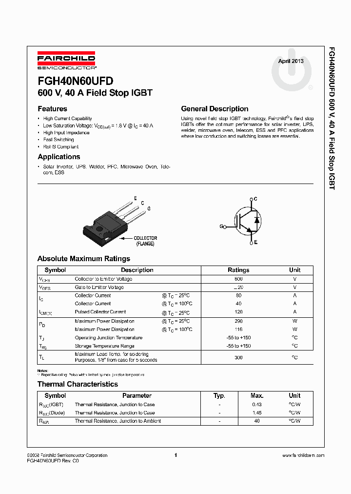 FGH40N60UFDTU_7131564.PDF Datasheet
