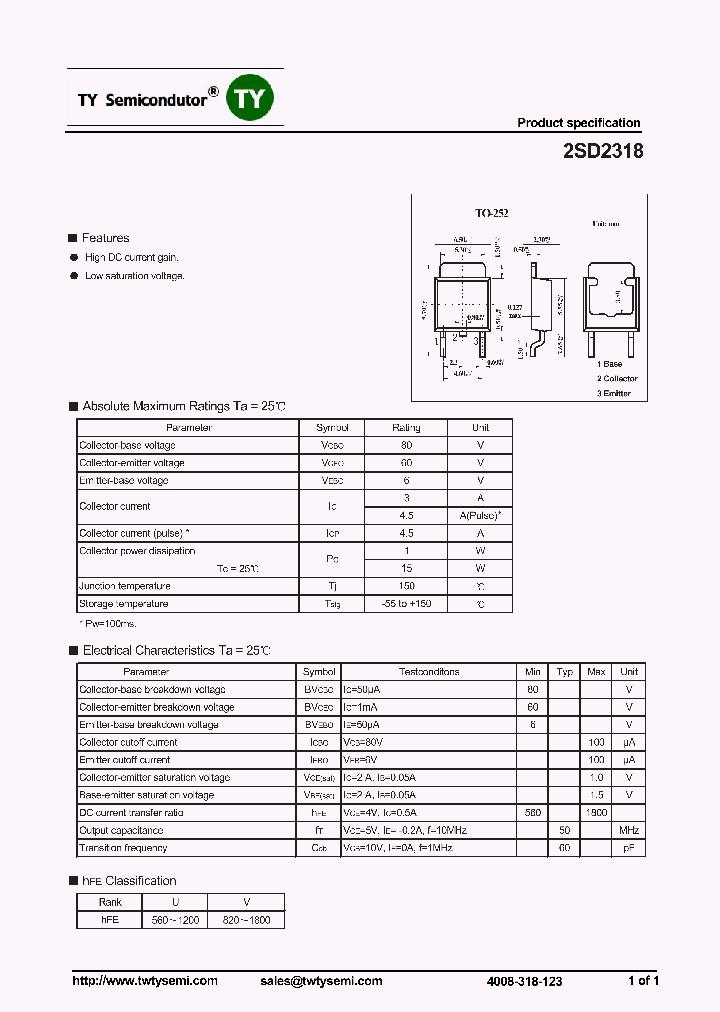 2SD2318_7134662.PDF Datasheet