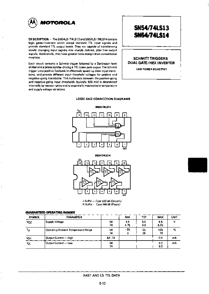 SN74LS14ND_7145796.PDF Datasheet