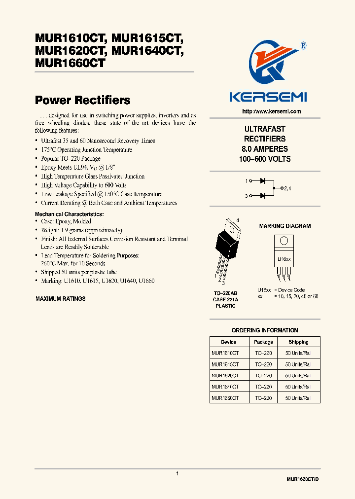 MUR1640CT_7148847.PDF Datasheet