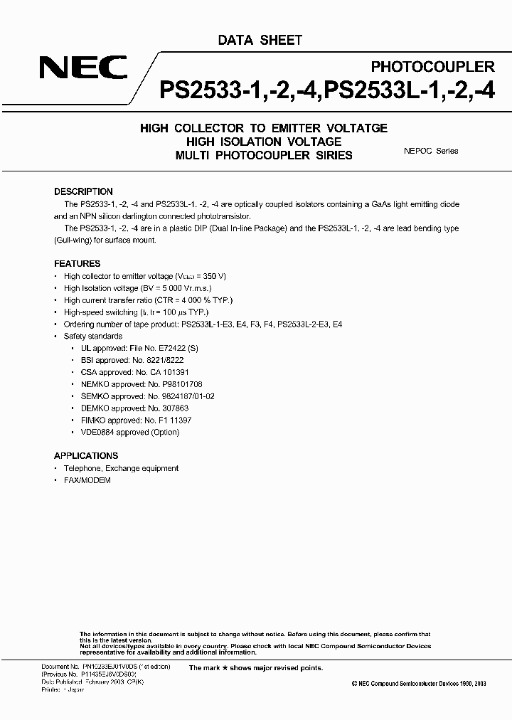 PS2533L-4-V_7149194.PDF Datasheet