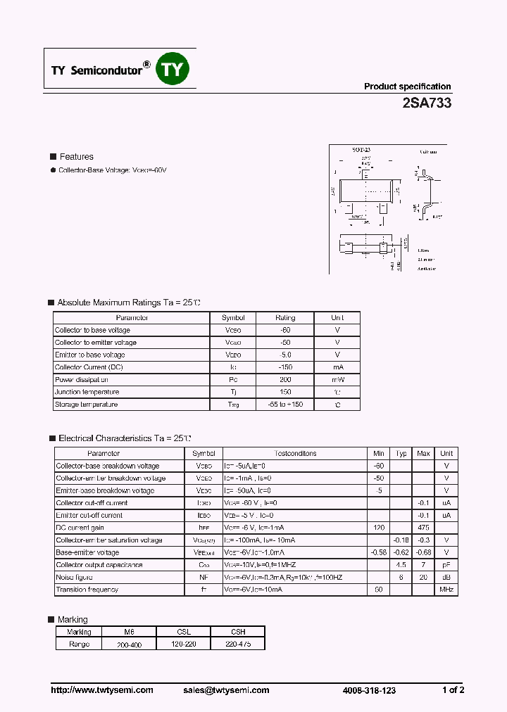 2SA733_7155140.PDF Datasheet