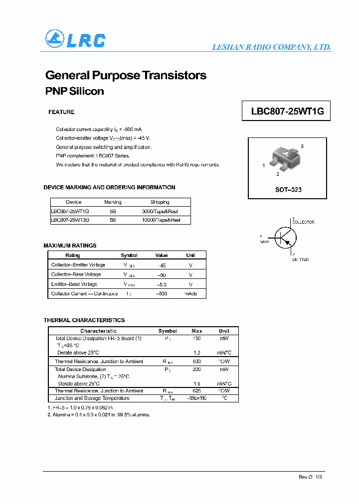LBC807-25WT1G_7164675.PDF Datasheet