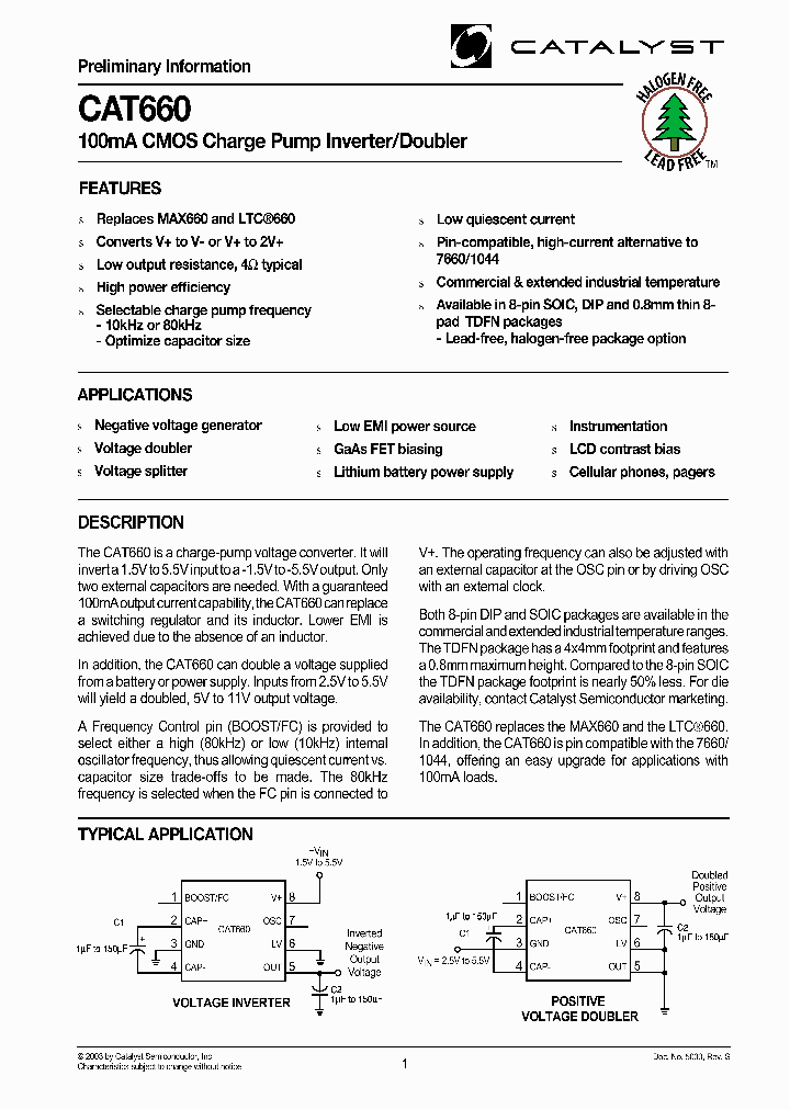 CAT660CSA_7164505.PDF Datasheet