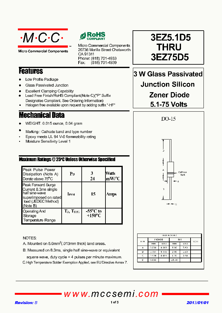 3EZ24D5_7169929.PDF Datasheet