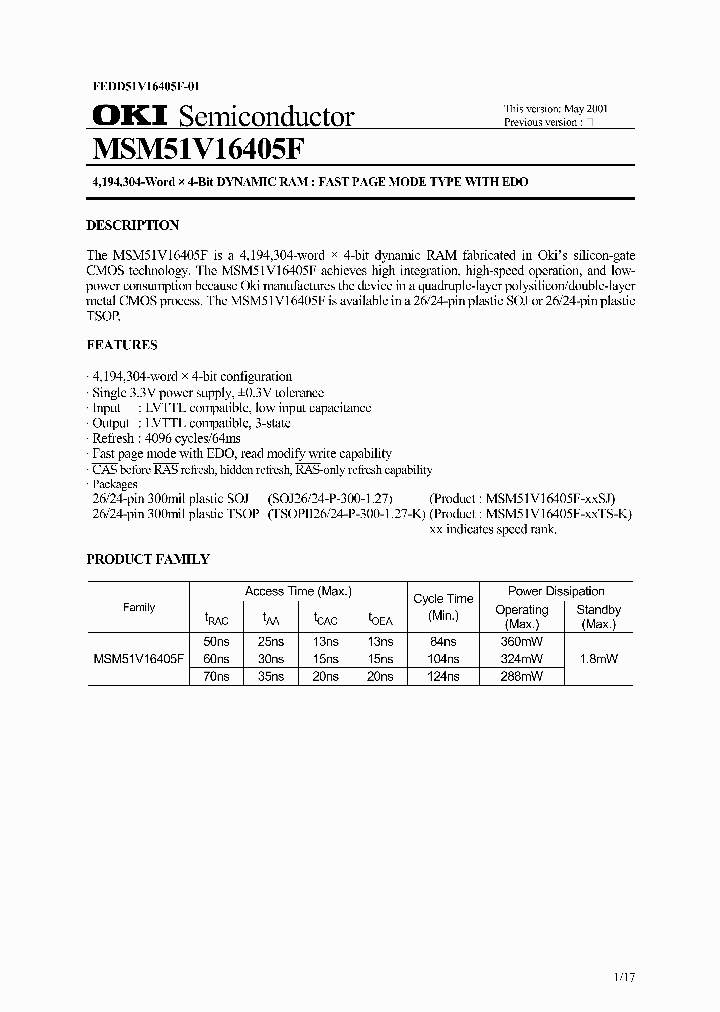 MSM51V16405F-50SJ_7185310.PDF Datasheet