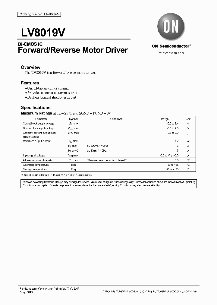 LV8019V_7192165.PDF Datasheet