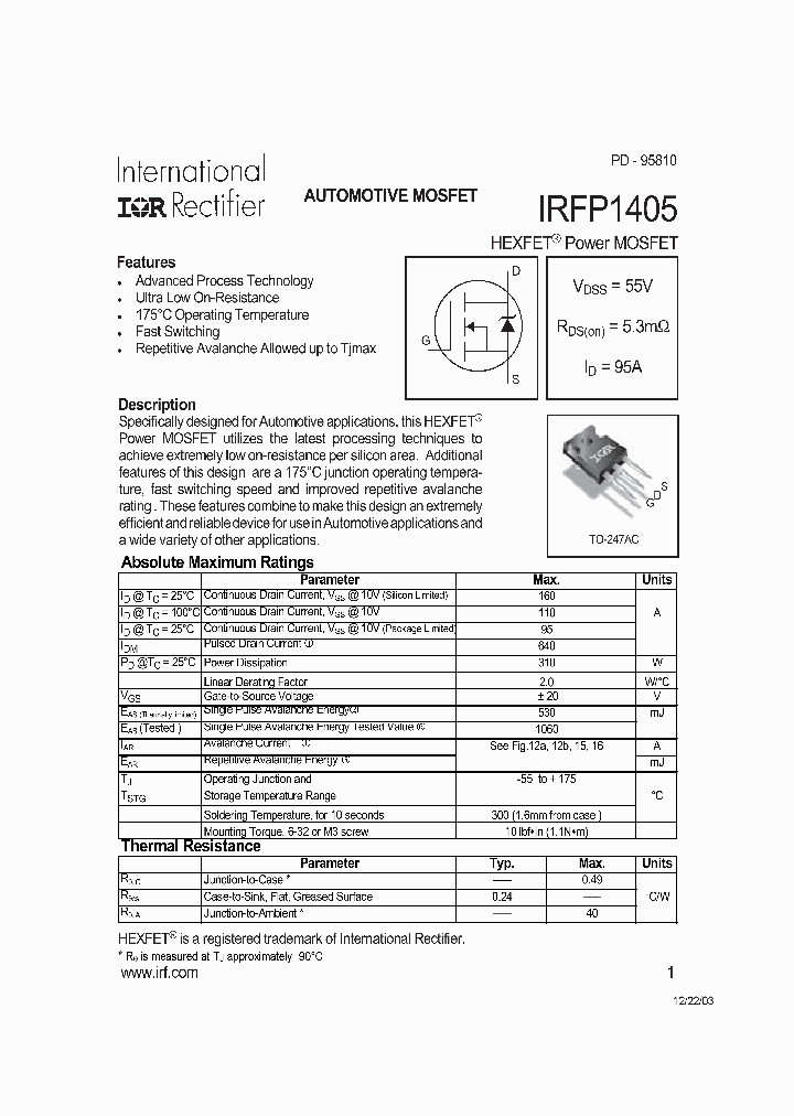 IRFP1405_7196783.PDF Datasheet