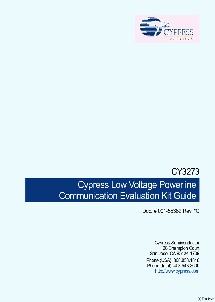 CY3273_7199523.PDF Datasheet