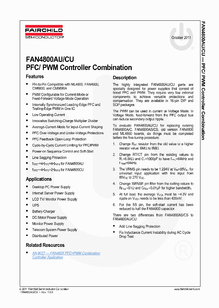 FAN4800AUN_7199431.PDF Datasheet