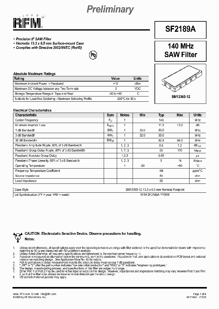 SF2189A_7203137.PDF Datasheet